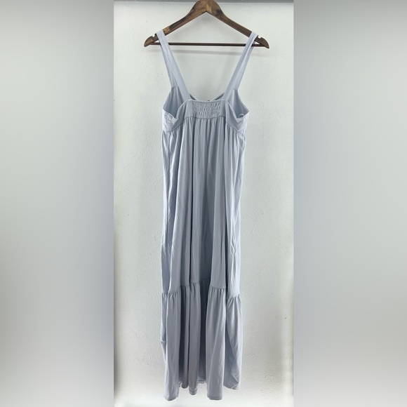 NWT Light Blue Zara Keyhole Gathered Flattering Front Women’s Large - Picture 7 of 9